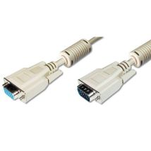 Assmann - Electronic Vga 1.8m Cable Vga 1,8 M Vga (d-sub) Beige - Cables Vga (1,8 M, Vga (d-sub), Vga (d-sub), Beige, Níquel, 1 Pieza(s))