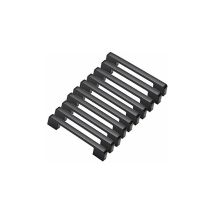 10 Tiradores De Puerta Negros De Aleación De Aluminio Con Forma De T Para Armarios De Cocina, Con Orificio Central De 160 Mm.