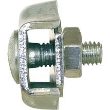 Duplex Serre-cable Avec 2 Vis, Zingue Diam. Max Cable : 8 Mm