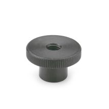Otto Ganter Gmbh&co.kg - Ganter Normelemente Dado Zigrinato Alto – Din 466-m4 Acciaio Brunito 30 Pezzi