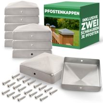 Novatool - 10x Beschläge 10x Pfostenkappen, 20x Schrauben