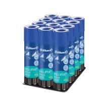 Pelikan Pelifix Colla Stick Trasparente Maxi 40g Senza Solventi Lavabile 12 Pezzi