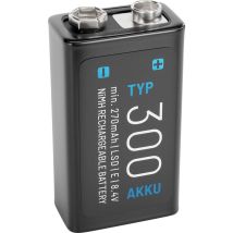 Absina Absina 300 Pile Rechargeable 6lr61 (9v) Nimh 270 Mah 8.4 V 1 Pc(s)