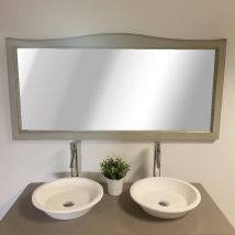 Byca - Specchio Da Bagno - 140 Cm In Acacia Grigio Invecchiato - Garriguo