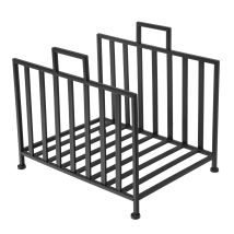 Portalegna da interno WADIGA – 41x31x35 cm – Metallo – Elegante accessorio per legna – Design funzionale per soggiorno e camino