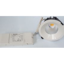 Projecteur Encastré Led 23w Ø 138mm Blanc Fixe 3000k 2470lm 230v 40° Ip44 Ho Mizar Planlicht S34e138-wswsp1830h14