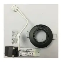 Indigo - Ko1012s21 Schwarzer Einbaustrahler Zwart Für Gu4 35w Max Mr11