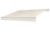 Funda De Recambio Para Toldo T790, Toldo De Brazos Articulados Funda De Recambio Protección Solar, 4x3m, Crema Acrílica