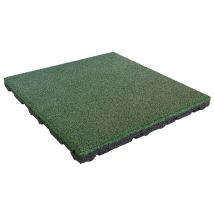 Fallschutz Gummifliese - 75 Mm Höhe – 50 X 50 Cm – Grün