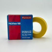 Nastro Isolante In Pvc Giallo Ad Alta Aderenza 20 M X 19 Mm X 0,15 Mm