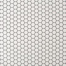 Contour - Vliestapete - Hexagon Lattice Weiss - 10m X 52cm