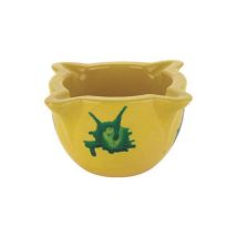 Mortero cerámica amarillo 4 picos No5 7x4.5 cm – Accesorio de cocina – Ideal para moler especias y hierbas