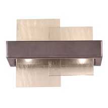 Kolarz Rettangolo Applique En Verre 2 Lumières Brunito Brossé