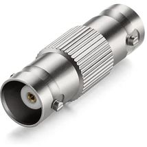 Adaptador BNC hembra gris – Conector BNC hembra – Plateado – 5 gramos