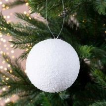 Set aus 4 Polystyrolkugeln D10 – Durchmesser 10 cm – Weihnachtsdekoration – Tischdekoration – Hochwertige Materialien