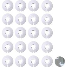 Radiator Pipe Cover - Water Pipe Cover - Decorative Pipe Cover - For 20 Mm Diameter Pipes - 20 Pieces - White