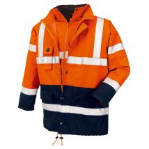 Texxor Warnschutz-parka Calgary Leuchtorange/navy 4108xxl Gr.xxl 100% Polyeste