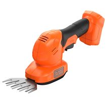 Black+decker Kit Tijera Cortacésped + Arreglasetos 18v, Cambio De Cuchilla Sin Herramientas, Hoja De 20 Cm, Incluye Cuchilla De Corte Y Espada Arregla