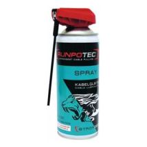 RUNPOTEC Kabelgleitmittel Spray 400 ml – Silikonbasiert – Nicht entflammbar – Gleit- und Schmierwirkung – Temperaturbeständig bis 50 °C