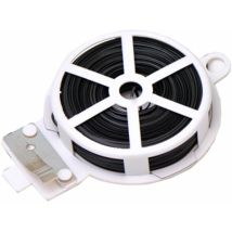 Ormromra - 50m Multi-purpose Metal Tying Tie, For Kitchen, Diy, Fasteners, Food Bag, Freezer Bag, Tie Band 1pcs Black