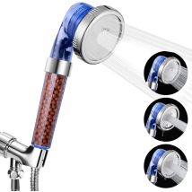 Cabezal De Ducha Con Filtro, Cabezal De Ducha De Alta Presión Que Ahorra Agua Con Perlas Filtrantes, Cabezales De Ducha De 3 Configuraciones Con 