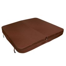 Monster Shop – 2m Hot Tub Spa Cover – Brown Leather Finish – Premium EPS Foam Insulation – UV & Mildew Resistant – 17kg