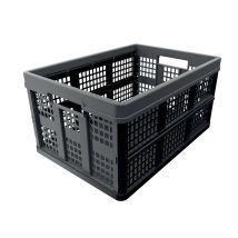 Cassetta Pieghevole CLAX – 46 Litri – Plastica Grigia – 1.6 kg – 30 kg Portata – 530 x 370 x 270 mm