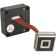 Türschloss Elektrisch Mini Mit Fingerprint - Türschloss Mit Fingerscan Ideal Für Möbel, Kunststoff / Stahl Schwarz - Siso