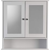 Croydex - Wood Bathroom Cabinet With Shelf, Hang 'n' Lock , 58 X 56cm - Anderson
