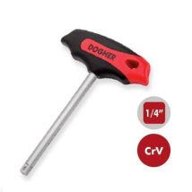 Cacciavite A 't' Porta Bussole Inserti Attacco Quadro 1/4' 135mm Dogher 509-018