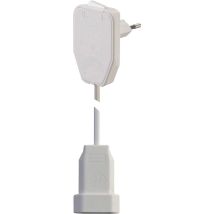 Nvb - 104580 Alimentazione Prolunga Bianco 3.00 M H03vvh2-f 2x 0,75 Mm² Con Interruttore Intermedio
