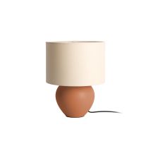 ALMA Tischlampe – Keramik – Ø 25 cm – E27 – Beige/Braun – Elegantes Design für jeden Raum