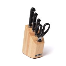 Opera Kitchen Set - Organisiert In Einem Gummierten Holzblock. Dieses Küchenset Besteht Aus Drei Messern Der Serie Opera Und Einer Küchenschere.