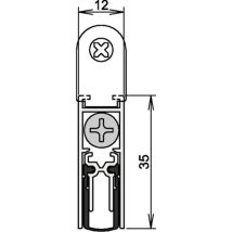 Athmer - Junta De Puerta Doppeldicht M-12/35 1-392 1-s.l.1083mm Alu.plata Para Hlt