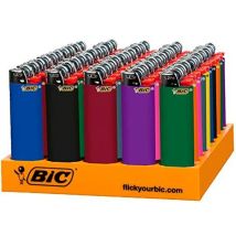 Encendedor Bic Maxi J26 Expositor De 50 Unidades Colores Surtidos