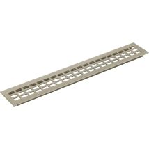 Griglia Di Ventilazione Solido Alluminio Effetto Acciaio Inox 600x60 Mm