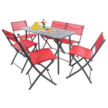 Vcm - 7 Tlg. Bistroset Balkonset Garten Sumila