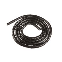 Gaine électrique – 15 mm – Spiral polyethylene – Noir – Errebi