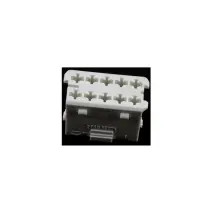 Hella - 8jd 010 076-007 10-way Connector Housing For Door Harness - White