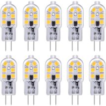 Minkurow G4 Led-glühbirne 12 V 2 W Kaltweiß 6000 K, 200 Lm, Halogenäquivalent G4 Bi-pin 10 W 20 W, Led-lampe G4 12 V Ac/dc Für Wohnmobil/küchenhaube, 