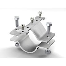 Befestigungs-schelle Alu Glatt 50 Mm