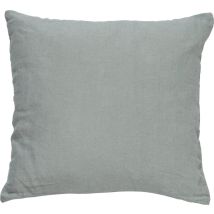 Dutch Decor - Coussin Décoratif Linn 45x45cm 100% Lin Couleur Unie Jadéite Vert Clair Coussin Intérieur Inclus