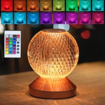 Vtizikl Lampe De Bureau Lampe De Chevet Sans Fil Tactile Dimmable - Led Avec Batterie Lampe De Lit Pour Enfants Portable Rvb Lumière D'Ambiance 