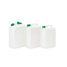 Tanica per alimenti 25 litri – Polietilene atossico – Modello rinforzato – Confezione da 4 pezzi – ECOPLAST