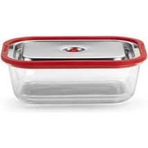Magic Vac Conteneur Sous-vide Acier Inoxydable Rouge