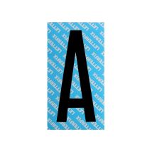 Numéro de porte – Lettre Adhésive Noire Série T80 – Matières