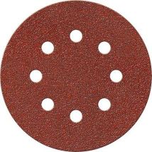 Disco Abrasivo Fibrato Velcrato 8 Fori Imperial - Mm 125x22,2 Grana 60 Cf=pz 50- 1 Confezioni