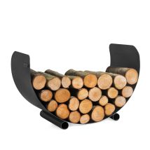 Stahl Kaminholzregal Turyn 70 Schwarz 70x45 Cm - Cookking