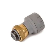 Polypipe - Polyplumb Pb715 15mm X 1/2 Straight Tap Connector Brass Connecting Nut - Single