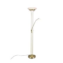 Lampada Piantana Led Con Lampada Da Lettura Dimmer Ottone Orson Gd Trio